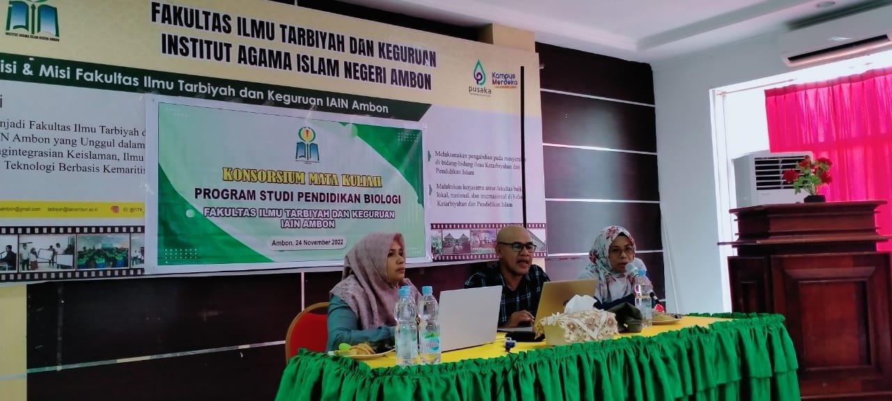 Konsorsium mata kuliah prodi dengan menghadirkan Prof. Dr. Hasan Tuaputty, M.Pd.