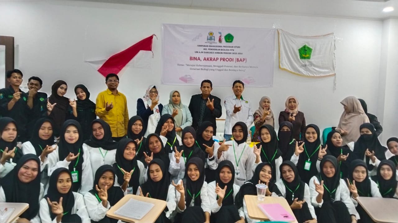 Mahasiswa Baru Pendidikan Biologi UIN A.M Sangadji Ambon Ikuti Bina Akrab Prodi (BAP) Tahun Akademik 2025–2026