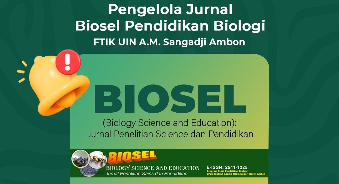 Jurnal BIOSEL (Biology Science and Education) Resmi Naik Peringkat ke SINTA 2